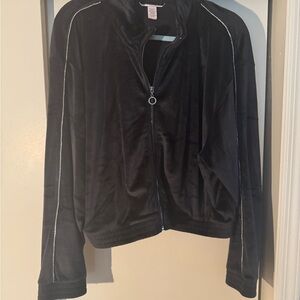 NWOT victoria secret velour zip up